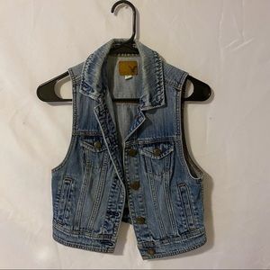 American Eagle Denim Vest